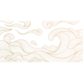 Papier peint panoramique N&deg;261 - Vagues Dor&eacute;es