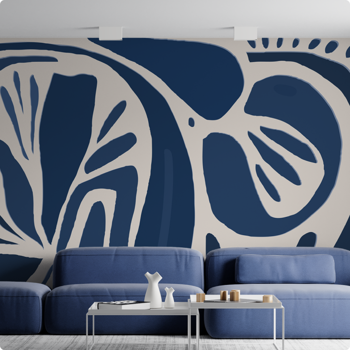 Papier peint panoramique N284  Marée Bleue