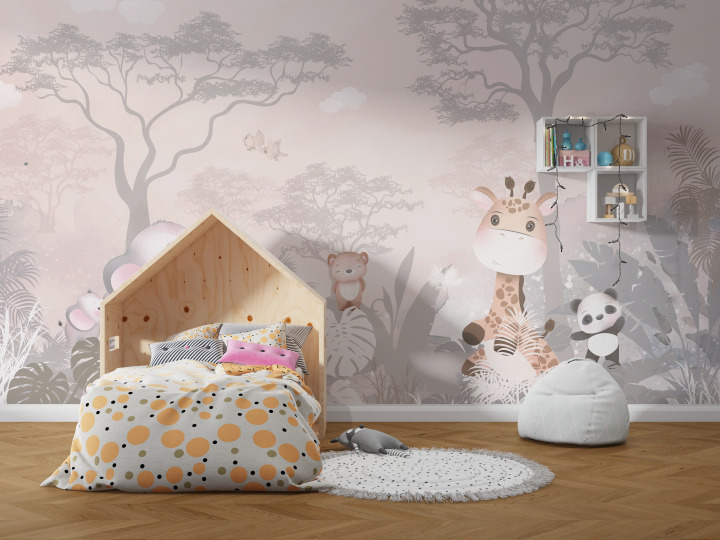 Papier peint safari de douceur n40