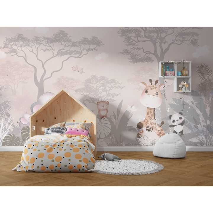 Papier peint safari de douceur n40
